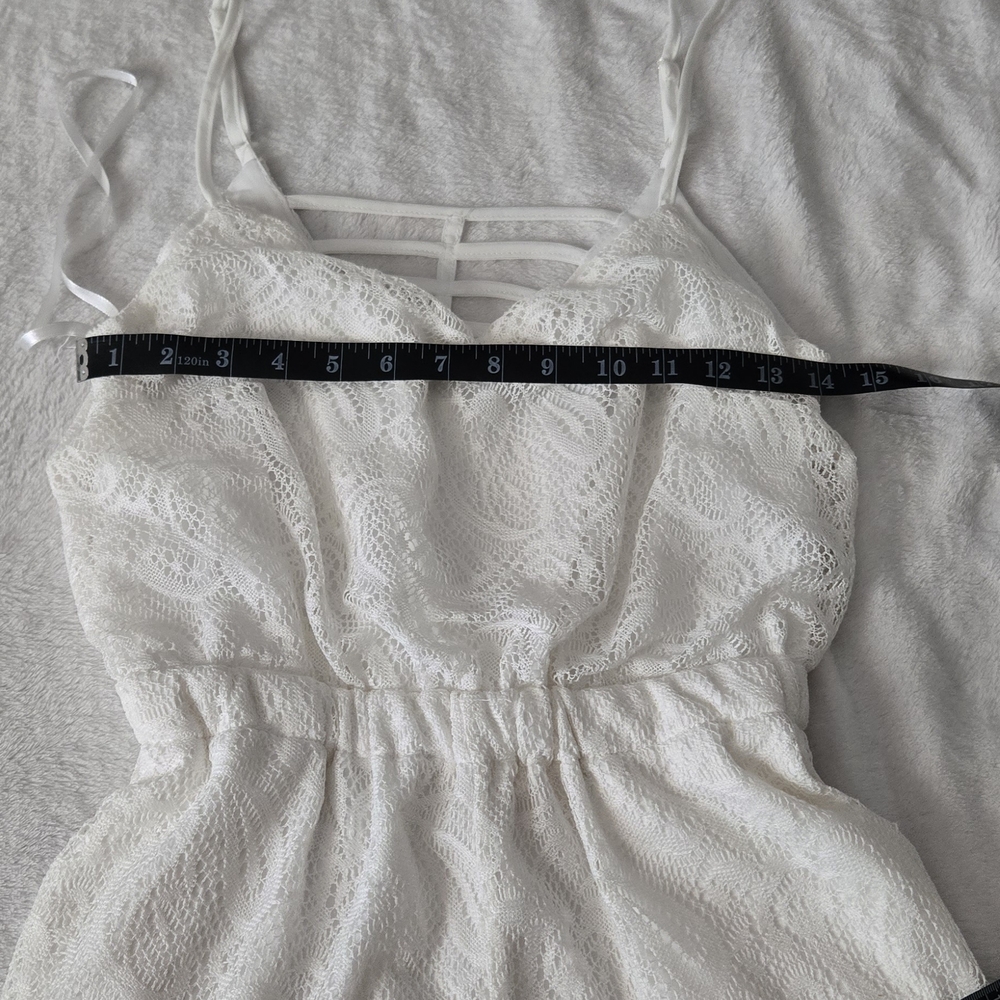 Liberty Love White Lace Strappy Romper - Picture 7 of 7